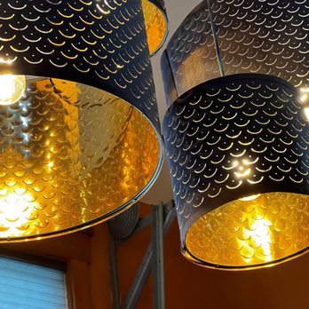 Busey Brews - Love the light fixtures above bar. - Brewpubs Near Me - Nederland, Colorado Busey Brews - Love the light fixtures above bar. - Brewpubs Near Me - Nederland, Colorado