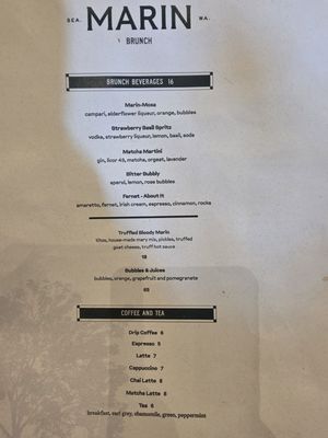 Menu photo 2 Marin Seattle, WA Menu photo 2 Marin Seattle, WA