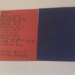 Taquerias Cervantez - Menu