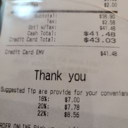 They are charging extra to use your credit card. It works is that you take off a percentage if you pay cash NOT the other way around.. They are charging extra to use your credit card. It works is that you take off a percentage if you pay cash NOT the other way around..