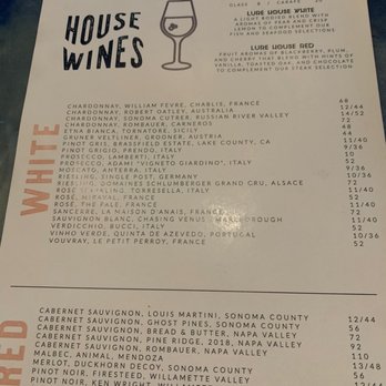 LURE - Wine list - Seafood Near Me - Sister Bay, Wisconsin