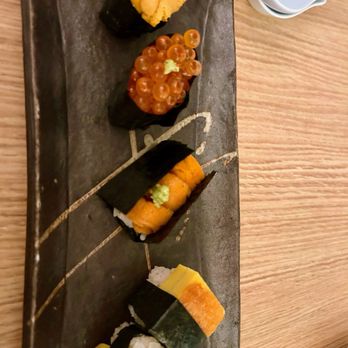 Kurisaki - Santa Barbara Uni, Salmon Egg, Hokkaido Uni, Tamago - Japanese Near Me - Redondo Beach, California Kurisaki - Santa Barbara Uni, Salmon Egg, Hokkaido Uni, Tamago - Japanese Near Me - Redondo Beach, California