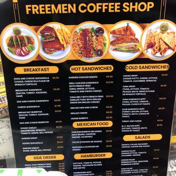 Free Man Coffee Shop - MENU - NOV 2023 - Coffee & Tea Near Me - Inglewood, California Free Man Coffee Shop - MENU - NOV 2023 - Coffee & Tea Near Me - Inglewood, California