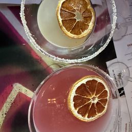 Lemon drop and cosmopolitan