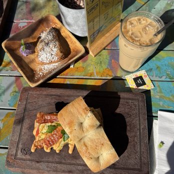 Public Square - Had the breakfast sandwich, brown sugar latte, and scone with peanut butter ube butter. - Coffee & Tea Near Me - La Mesa, California Public Square - Had the breakfast sandwich, brown sugar latte, and scone with peanut butter ube butter. - Coffee & Tea Near Me - La Mesa, California