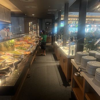 Fogo de Chão - The salad bar you literally have to walk left and right imagine people walking towards you and you walk towards them. It is a nightmare. - Brazilian Near Me - Katy, Texas