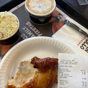Juan Pollo - This is supposed to be a breast and a wing (SMH) It won't happen again because I'm not coming back - Mexican Near Me - La Mirada, California