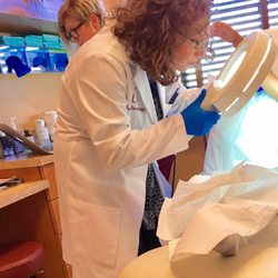 Solano Dermatology Associates - Dr. Erica Aronson giving my son a thorough check up