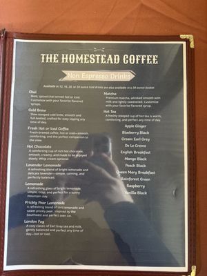 Menu photo 2 Homestead Cafe Albuquerque, NM