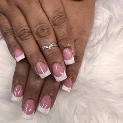 First Perfect Nails - French style with sparkle