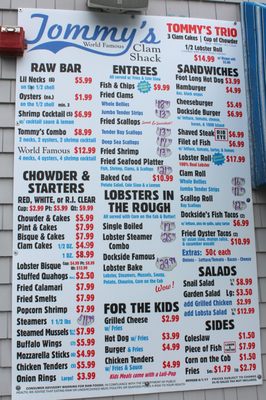 Menu photo 6 Tommy's Clam Shack Warwick, RI Menu photo 6 Tommy's Clam Shack Warwick, RI
