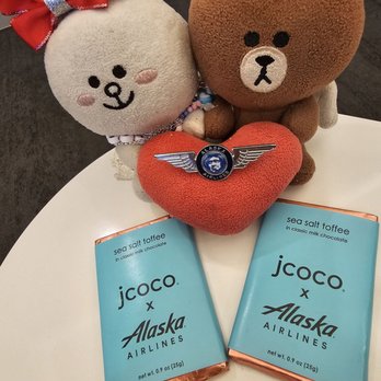 Alaska Airlines - Colin even gave chocolates and a pair of wings to Cony and Brown!!! Thank you!!! - Airlines Near Me - Honolulu, Hawaii Alaska Airlines - Colin even gave chocolates and a pair of wings to Cony and Brown!!! Thank you!!! - Airlines Near Me - Honolulu, Hawaii