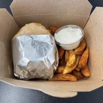 Wagyu 2 Go - Wagyu Burger with Potato Wedges - Burgers Near Me - Fresno, California Wagyu 2 Go - Wagyu Burger with Potato Wedges - Burgers Near Me - Fresno, California