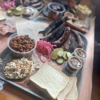 Jon G's Barbecue - Street corn, baked beans, beef ribs, both sausage and brisket. - Barbeque Near Me - Peachland, North Carolina Jon G's Barbecue - Street corn, baked beans, beef ribs, both sausage and brisket. - Barbeque Near Me - Peachland, North Carolina