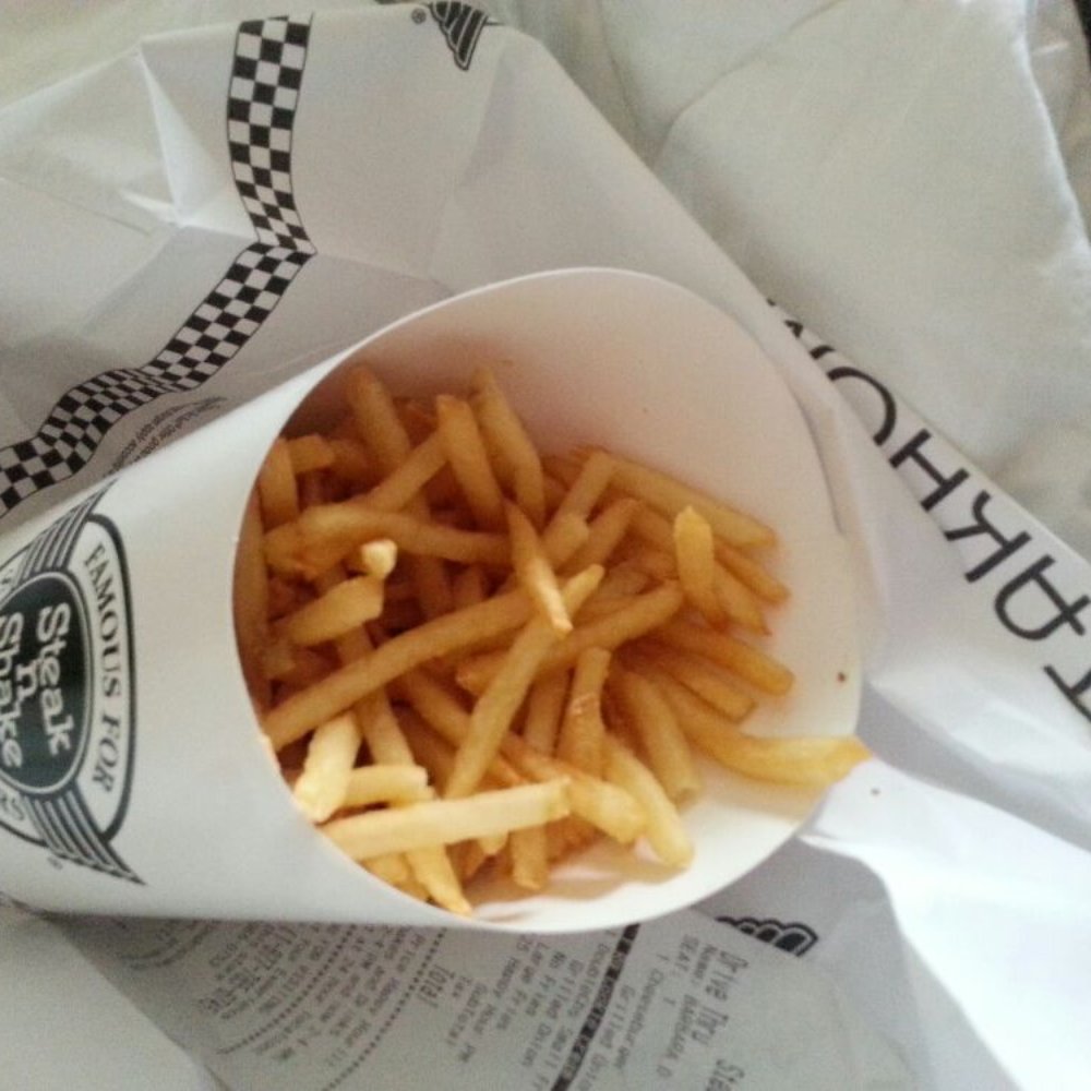 Large fries, more then enough to share! Large fries, more then enough to share!