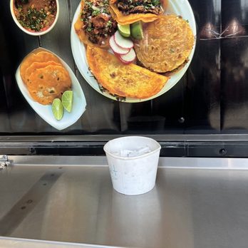 Teddy's Red Tacos - This is the picture they claim there food looks like,  but that's pretty much what I have ordered not the same! - Tacos Near Me - Whittier, California