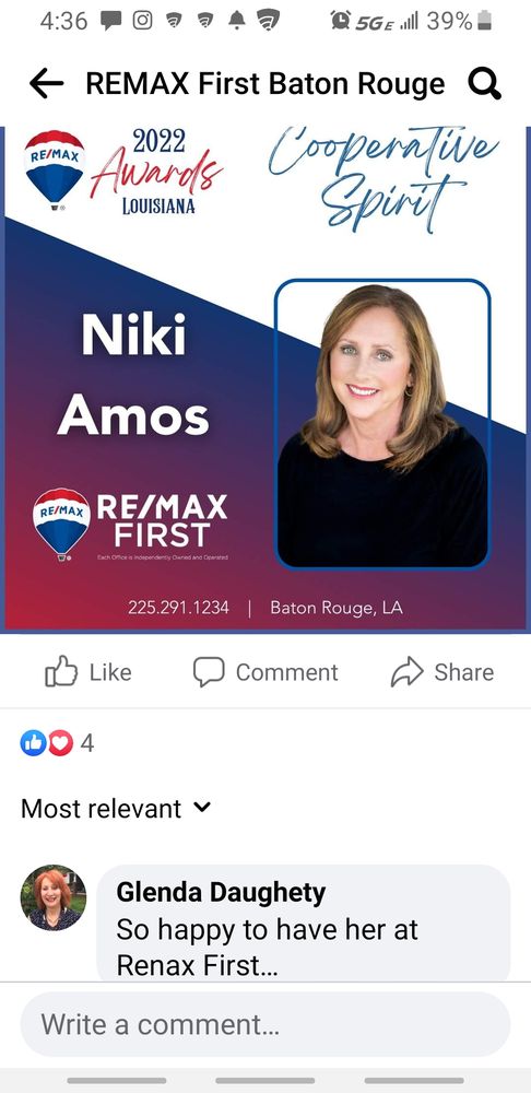 NIKI AMOS-REMAX - Updated April 2025 - 13360 Coursey Blvd, Baton Rouge ...