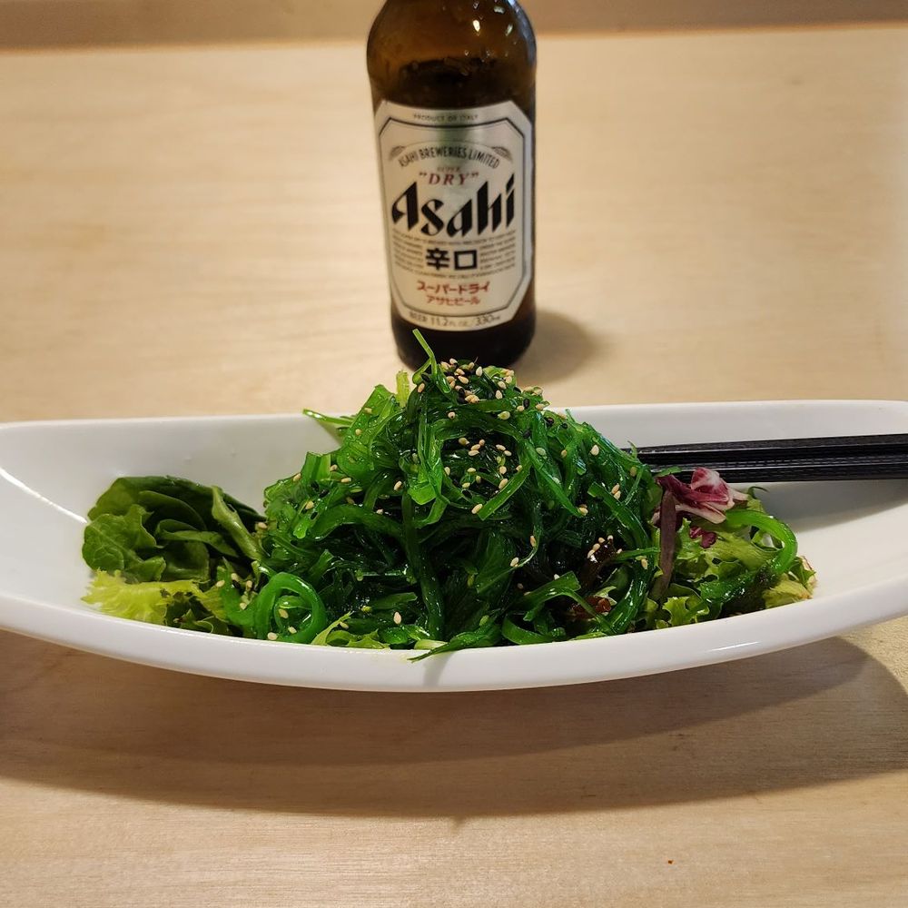 My beer and Seaweed salad appetizer My beer and Seaweed salad appetizer