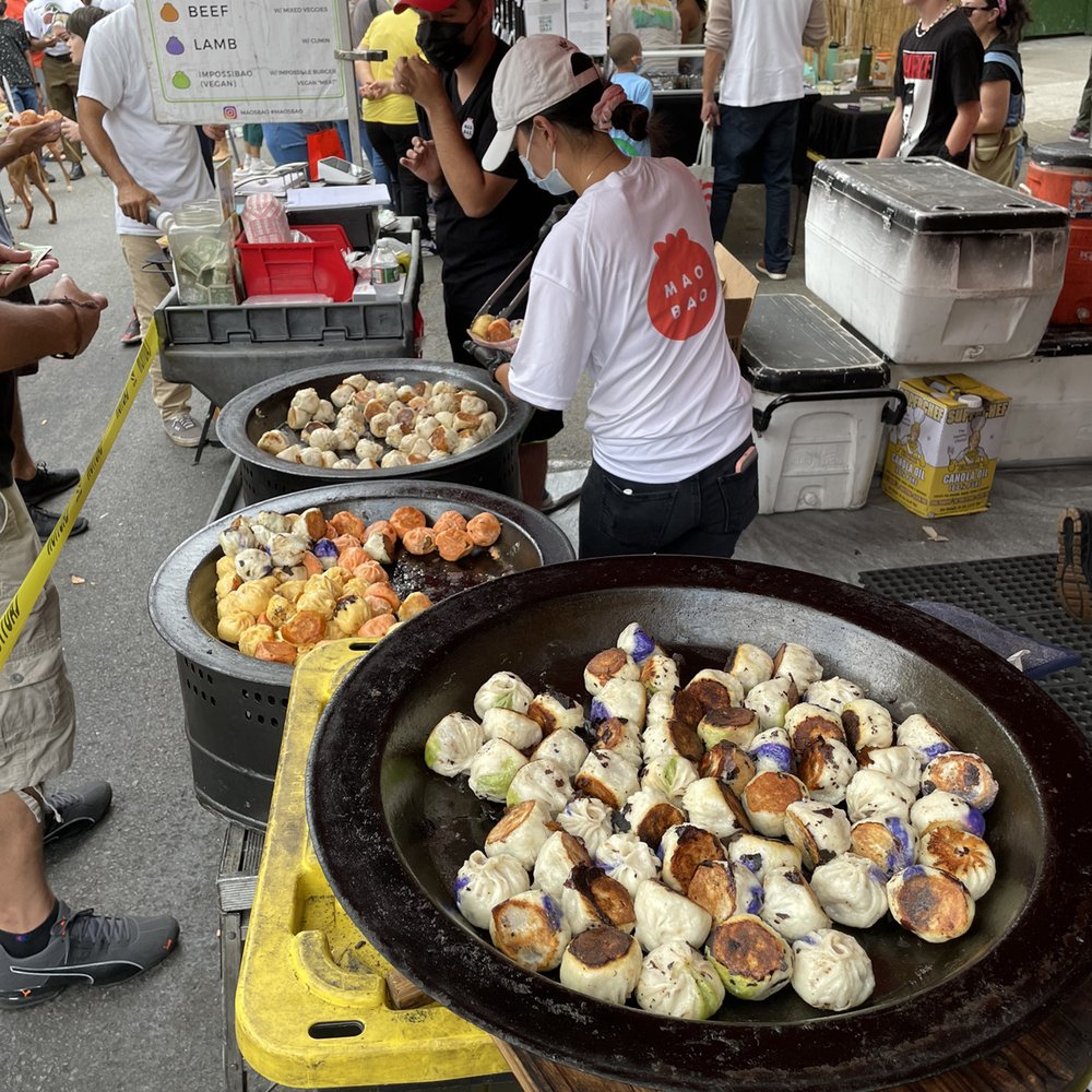 a variety of food being prepared