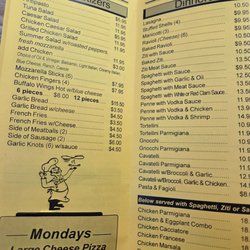 Ciccio's Pizza - Menu