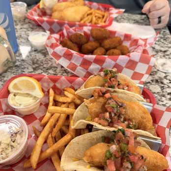 Pub Fish & Chips - Cod fish & chips, fish tacos and Jalapeno poppers - Seafood Near Me - Lincoln City, Oregon