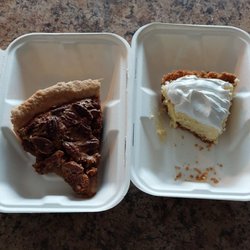 Ivys Diner - Pecan, and Key Lime pie the wife and I took home.