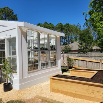 Coastal Homesteads - Greenhouse and raised garden - Landscaping Near Me Coastal Homesteads - Greenhouse and raised garden - Landscaping Near Me