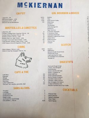 Menu photo 7 McKiernan Montreal, QC Menu photo 7 McKiernan Montreal, QC