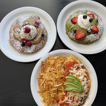 Aragon House Cafe - Coffee and matcha pancakes and mexicali omelette - Breakfast & Brunch Near Me - Bellflower, California