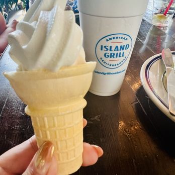 Island Grill - Free soft serve vanilla ice cream (one per customer) - Mediterranean Near Me - Houston, Texas Island Grill - Free soft serve vanilla ice cream (one per customer) - Mediterranean Near Me - Houston, Texas