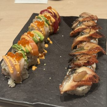 Wagyu Suki - rainbow maki and fois gras + unagi maki - Japanese Near Me - Markham, Ontario