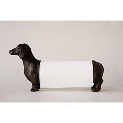 Violets & Cream - Dog Paper Towel Holder