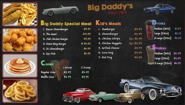 Menu photo 6 Big Daddy's Graham, WA