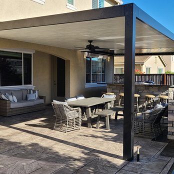 Elite Exteriors - Insulated cover with a fan during the day - Patio Coverings Near Me - Santa Clara, California