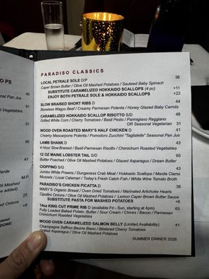 Menu photo 2 Paradiso Restaurant San Leandro, CA Menu photo 2 Paradiso Restaurant San Leandro, CA