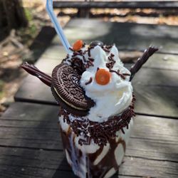 Kings Gap General Store - Peanut butter mason jar milkshake. Get it...you won't regret it!