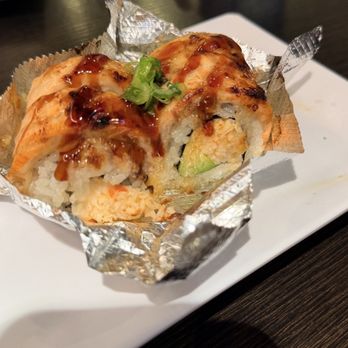 Ise Sushi Japanese Restaurant - Baked Salmon Roll - Japanese Near Me - Placentia, California Ise Sushi Japanese Restaurant - Baked Salmon Roll - Japanese Near Me - Placentia, California