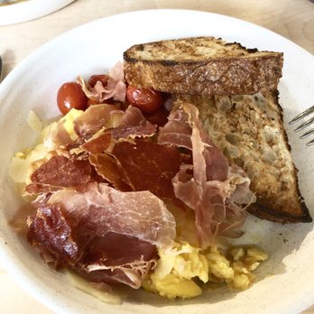 Bachour - Spanish scramble with serrano and toast. Really good - Bakeries Near Me - Coral Gables, Florida