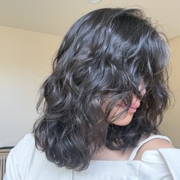 Perm + Curtain Bangs Perm + Curtain Bangs