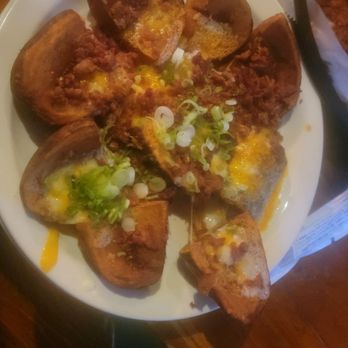 McKinley's Restaurant & Pub - Loaded potato skins.. over cooked - Irish Pub Near Me - Clayton, North Carolina