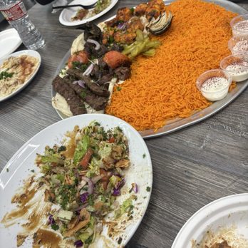 Cairo Gyro & Grill - The end of the salad and the the family feast for 3 - Egyptian Near Me - Arlington, Texas Cairo Gyro & Grill - The end of the salad and the the family feast for 3 - Egyptian Near Me - Arlington, Texas