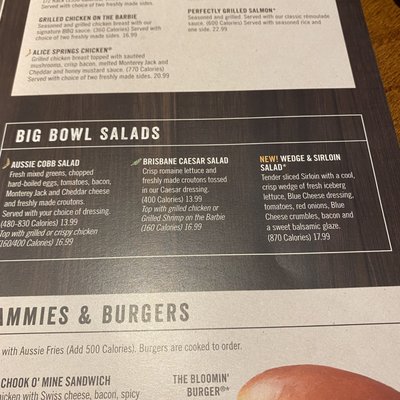 Outback Steakhouse Fresno Menu With Prices: Ultimate Guide 2025