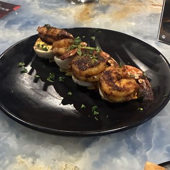 Kitchen + Kocktails By Kevin Kelley - Dream Eggs w/ Blackened Shrimp. - Southern Near Me - Miami, Florida Kitchen + Kocktails By Kevin Kelley - Dream Eggs w/ Blackened Shrimp. - Southern Near Me - Miami, Florida