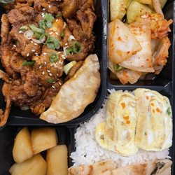 Spicy pork bento