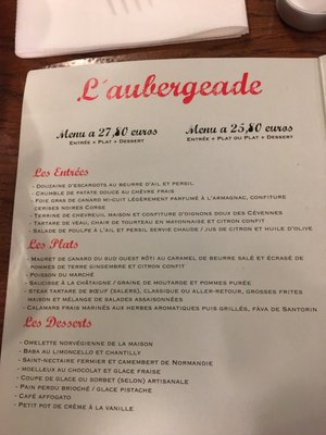 Menu photo 2 L'Aubergeade Paris, 75