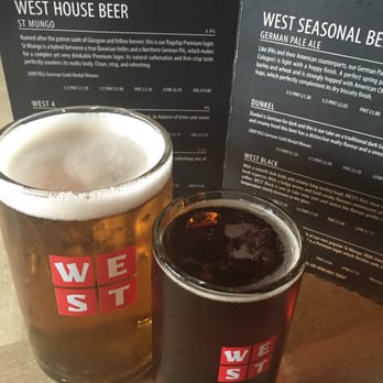 WEST on the Green - Pint of St Mungo and half of the Munich Red - Breweries Near Me - Glasgow, GLG WEST on the Green - Pint of St Mungo and half of the Munich Red - Breweries Near Me - Glasgow, GLG