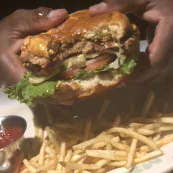 J. Alexander's - Juicy Veggie Burget - New American Near Me - Houston, Texas