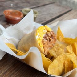 La Sirena Grill - Chicken Machaca Burrito