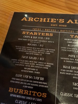 Menu photo 5 Archie’s Alley Inlet, NY Menu photo 5 Archie’s Alley Inlet, NY