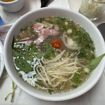 Ghien Mien Ga - Glass noodle soup. It comes with chicken salad on the side with their ginger + fish sauce dipping sauce. - Noodles Near Me - Westminster, California Ghien Mien Ga - Glass noodle soup. It comes with chicken salad on the side with their ginger + fish sauce dipping sauce. - Noodles Near Me - Westminster, California